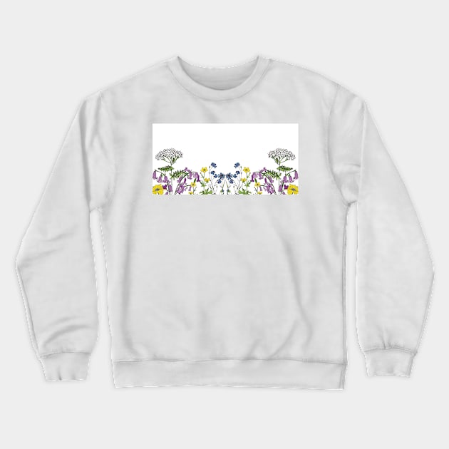 Summer Flowers II Crewneck Sweatshirt by Ludwig Wagner